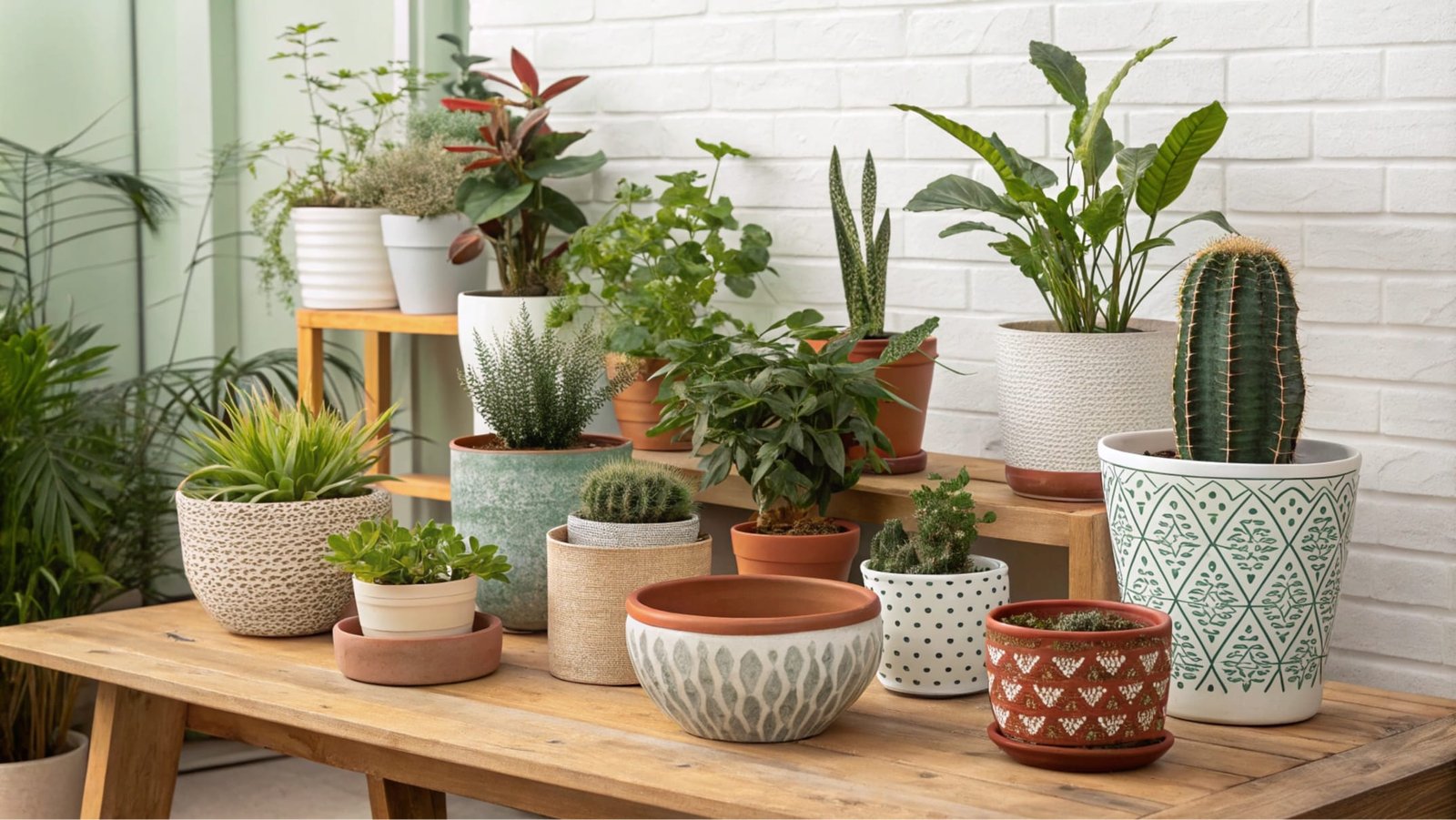a diverse range of indoor and outdoor plant pots d