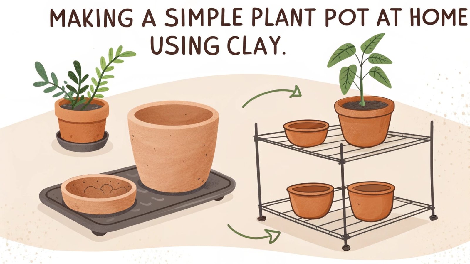 instructional illustration showing step-by-step process for a project