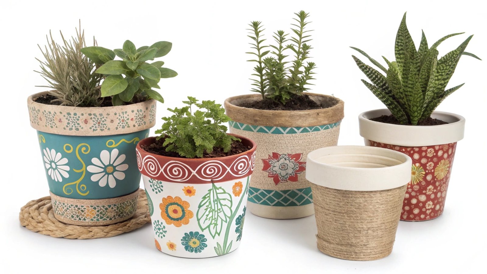 minimalist plant pot display
