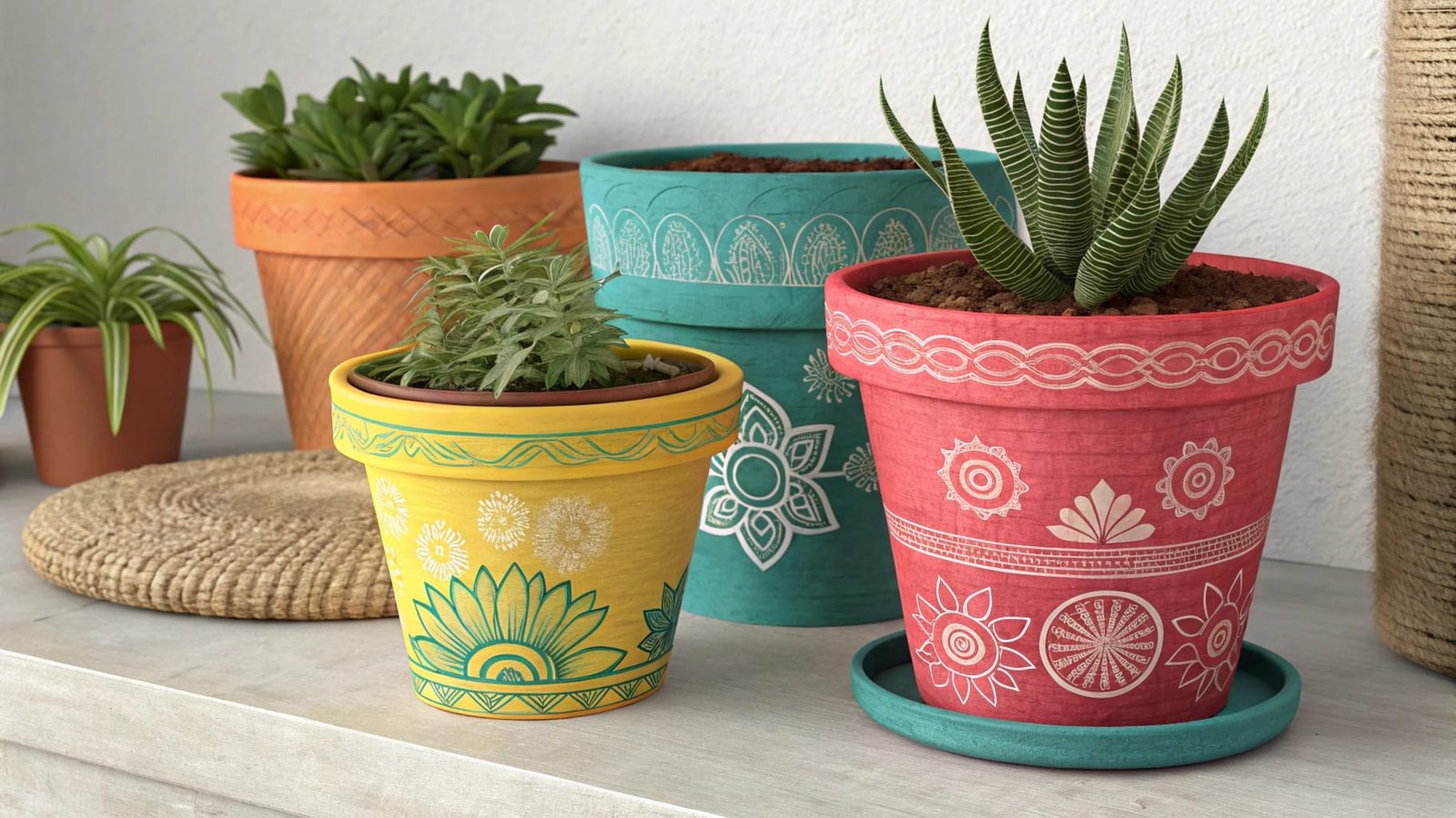 modern plant pot arrangements