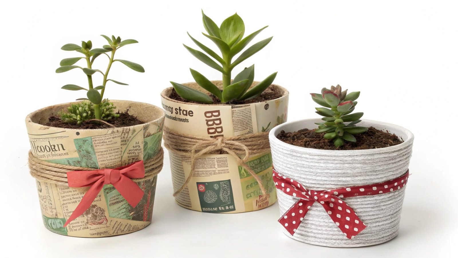 decorative plant pots in various designs